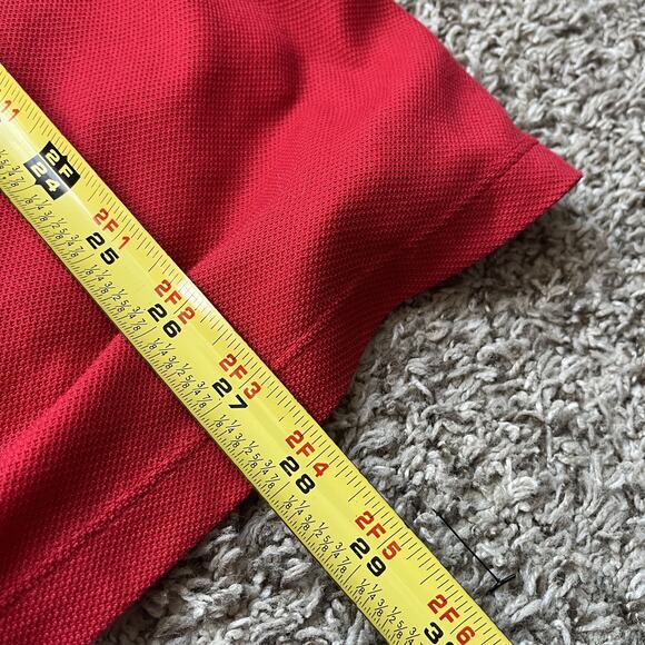 Nike Tiger Woods Collection Golf Polo Shirt Mens XXL Red Dri-Fit Adv Short Sleev - Picture 4 of 9